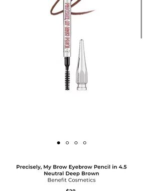 NWOB Benefit Precisely, My Brow Eyebrow Pencil - Neutral Deep Brown